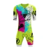 Triathlon Skinsuit Men's Pro Team Race Cycling Thin Pad Suit Fast Dry Swimming Tights Running Speedsuit 3
