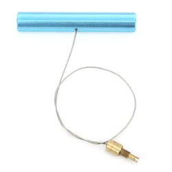 Motorcycle and Bicycle Tire Valve Installation Tool with Air Valve Puller (Blue)