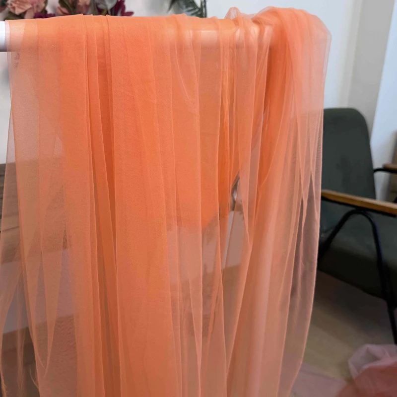Soft Pink Blush Tulle Fabric