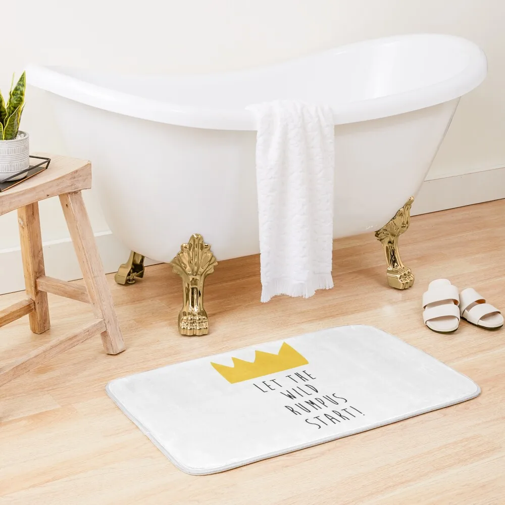 

Let The Wild Rumpus Start, Where The Wild Things Are Bath Mat Sleeping Room Rugs Bathroom Accessories Sets Bath Carpet Mat