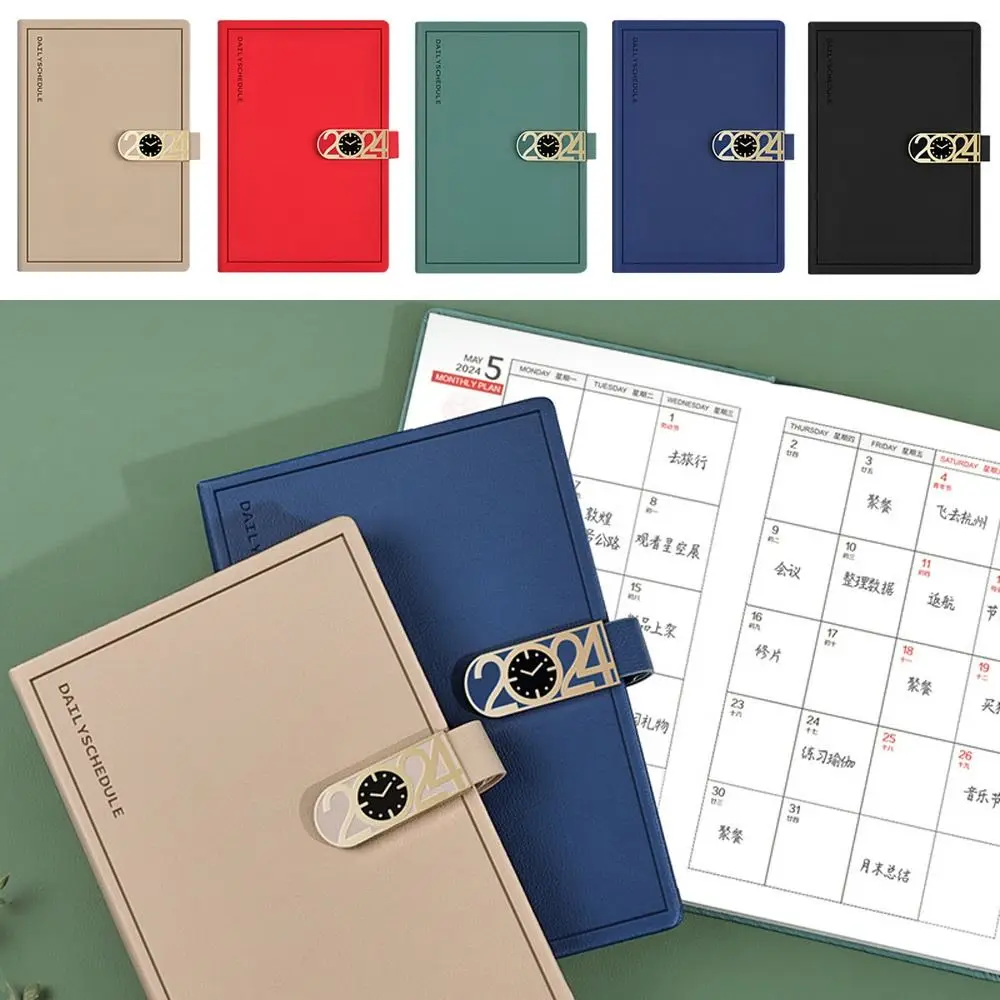 Buckle2024CalendarPlannerPortableMonthIndexA5NotepadLearning