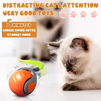 NewSpeedy Tail 2.0 Cat Toy, Speedy Tail Cat Toy, Interactive Cat Ball Toy, Smart Cat Toys Ball, Two Speed Adjustment, with Tail  5