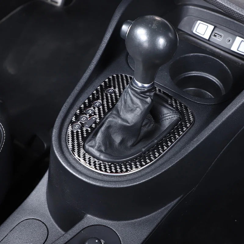 Car Stickers For Seat Leon 2008-2012 Center Console Gear Shift Panel Decor Steering Wheels Sticker Carbon Fiber Trim Car Accessories