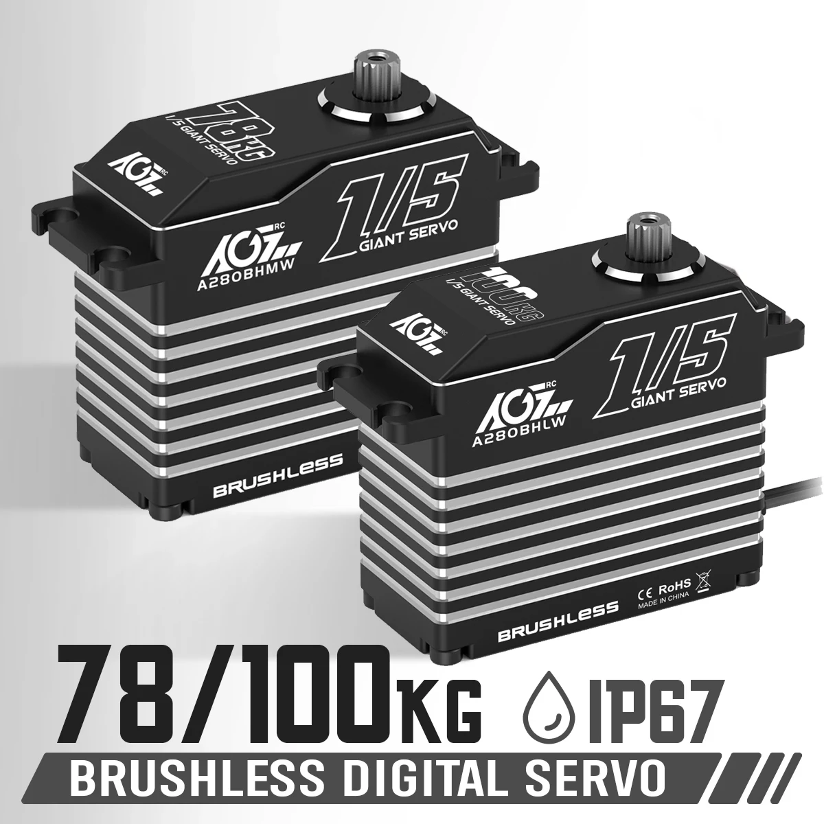 AGFRC A280BHMW A280BHLW 78KG 100KG HV 고토크 브러시리..