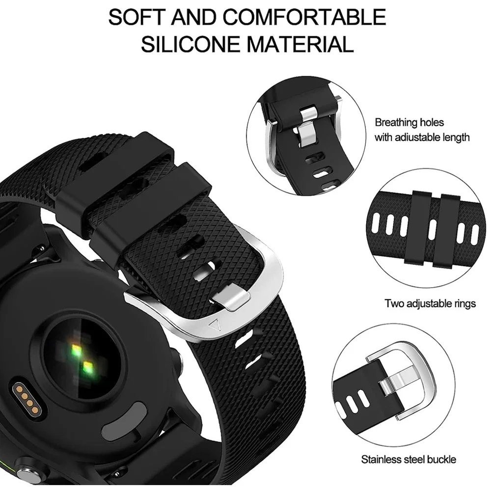 Silicone Soft 22mm Universal Watchband Strap