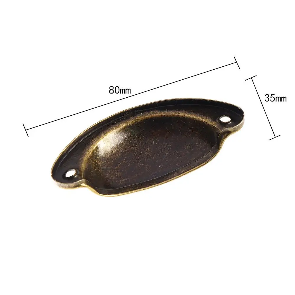 Case Hardware Vintage Furniture Cabinet Drawer Metal 10pcs/lot Shell Antique Knob Pull Handles