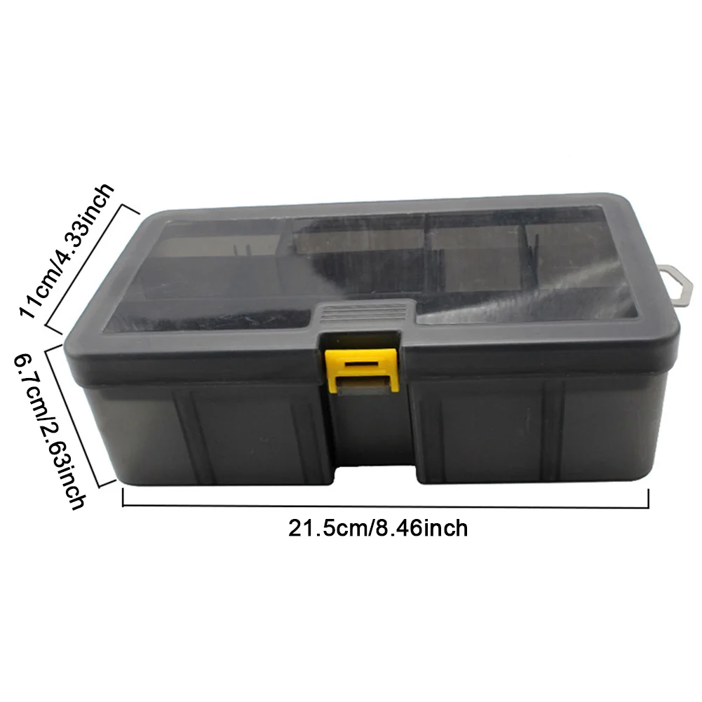 Double Layer Fishing Box Waterproof Plastic Fishing Lure Box Lures Hook Minnow Bait Storage Case Multifunctional Fishing Tool