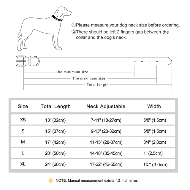 Customized PU Leather Dog Collar – Soft Padded with Free Engraved Nameplate, Adjustable for All Sizes 6