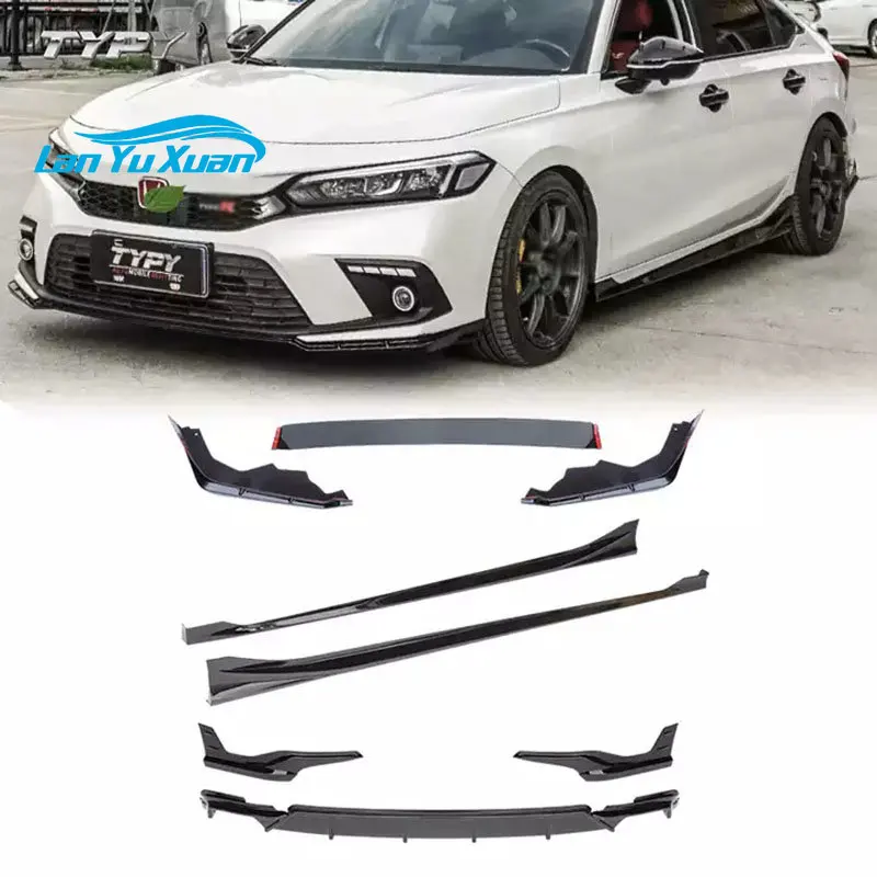 

Car Accessories Rear diffuser Back Bumper Kit ABS Plastic Rear Bumper Lip for Civic 2022 11th Gen Front/Rear Bumper Diffuser