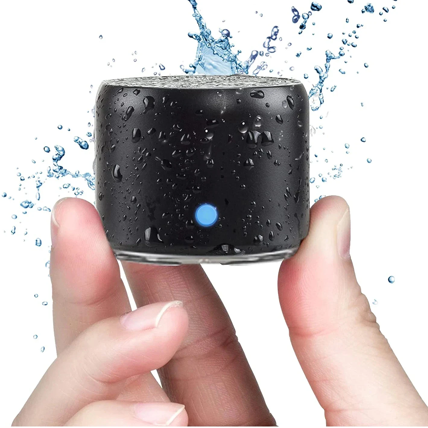 EWA A106 Pro Mini Portable Wireless Bluetooth 5.0 Speaker Bass Radiator IPX7 Waterproof Metal Speakers Travel Case Mini Bluetooth Speaker Portable Speaker Bluetooth Speaker Mini Sound Box Bass Speaker Audio Speaker Tweeter Speaker