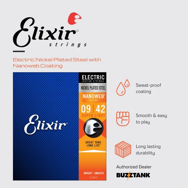 Elixir Nanoweb Acoustic Guitar Strings | Elixir Electric Guitar Strings - 3  Electric - Aliexpress