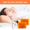 2pcs/pack Handmade Whitening Soap Skin Care Deep Cleaning Moisturizing Cleansing Essential Temperate Brighten Kojic Acid Soap 3