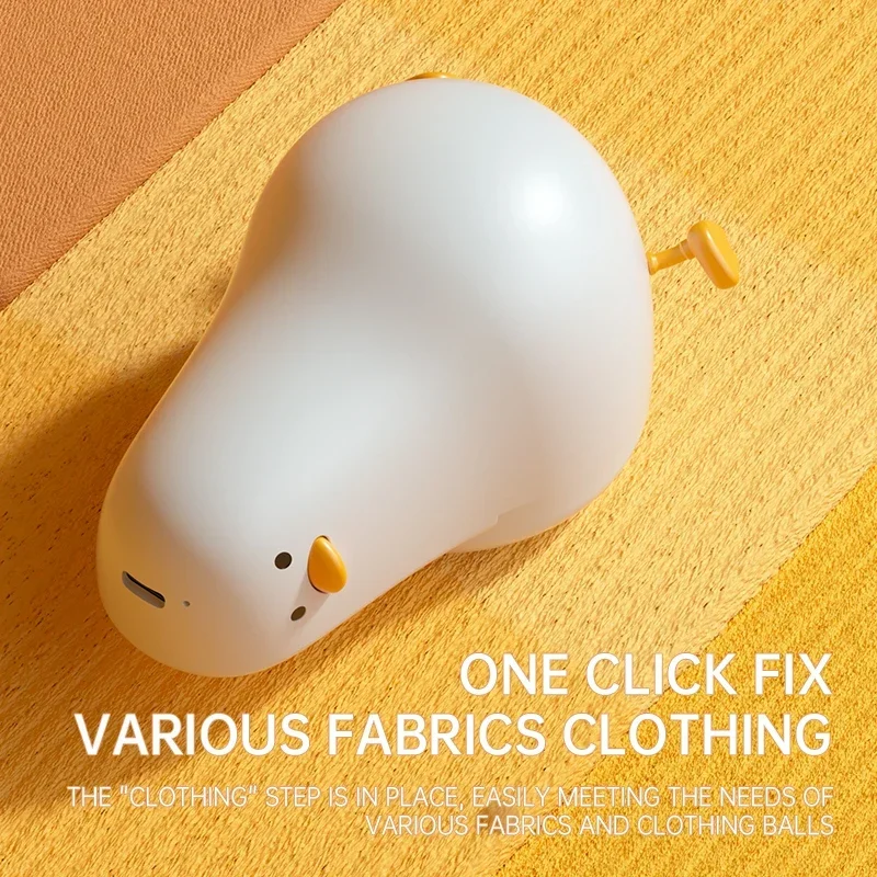 Lint Remover Cute Duck Sweater Lint Ball Trimmer Sofa Pellet Remover Portable USB Charging Electric Lint Remover for Clothes