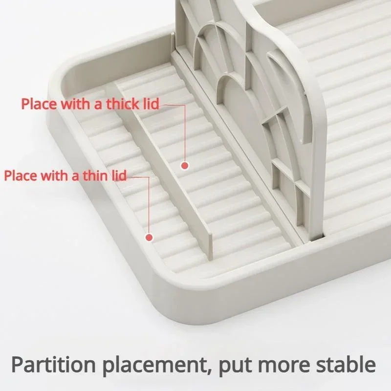 Cute Cat Ears Pot Lid Holder Pot Holder Foldable Lid Stand Rack Spoon Rest Spatula Soup Spoon Storage Shelf Kitchen Accessories