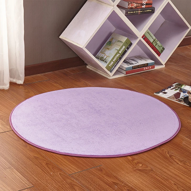 thumbnail image 1 of Alfombra redonda de terciopelo coral, moderna alfombra para sala de estar, sofá, mesa de café, dormitorio, mesita de noche, alfombra de juegos para niños, cojín para sillón elevador de balcón, 1 of 5