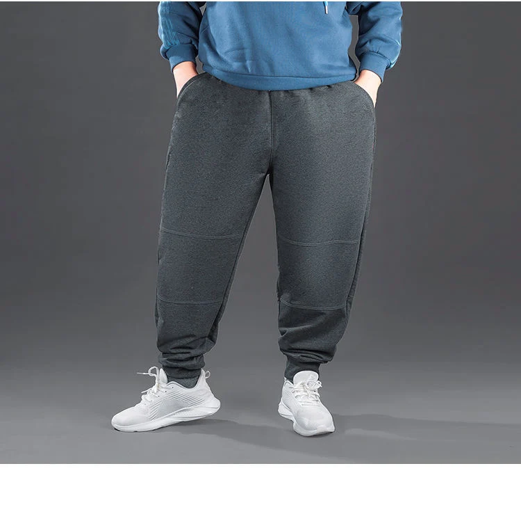 15XL 가을 봄 남성 캐주얼 운동복 스포츠 바지 플러스 사이즈 10XL 12XL 14XL 9XL 특대 탄성 바지 대형 210KG