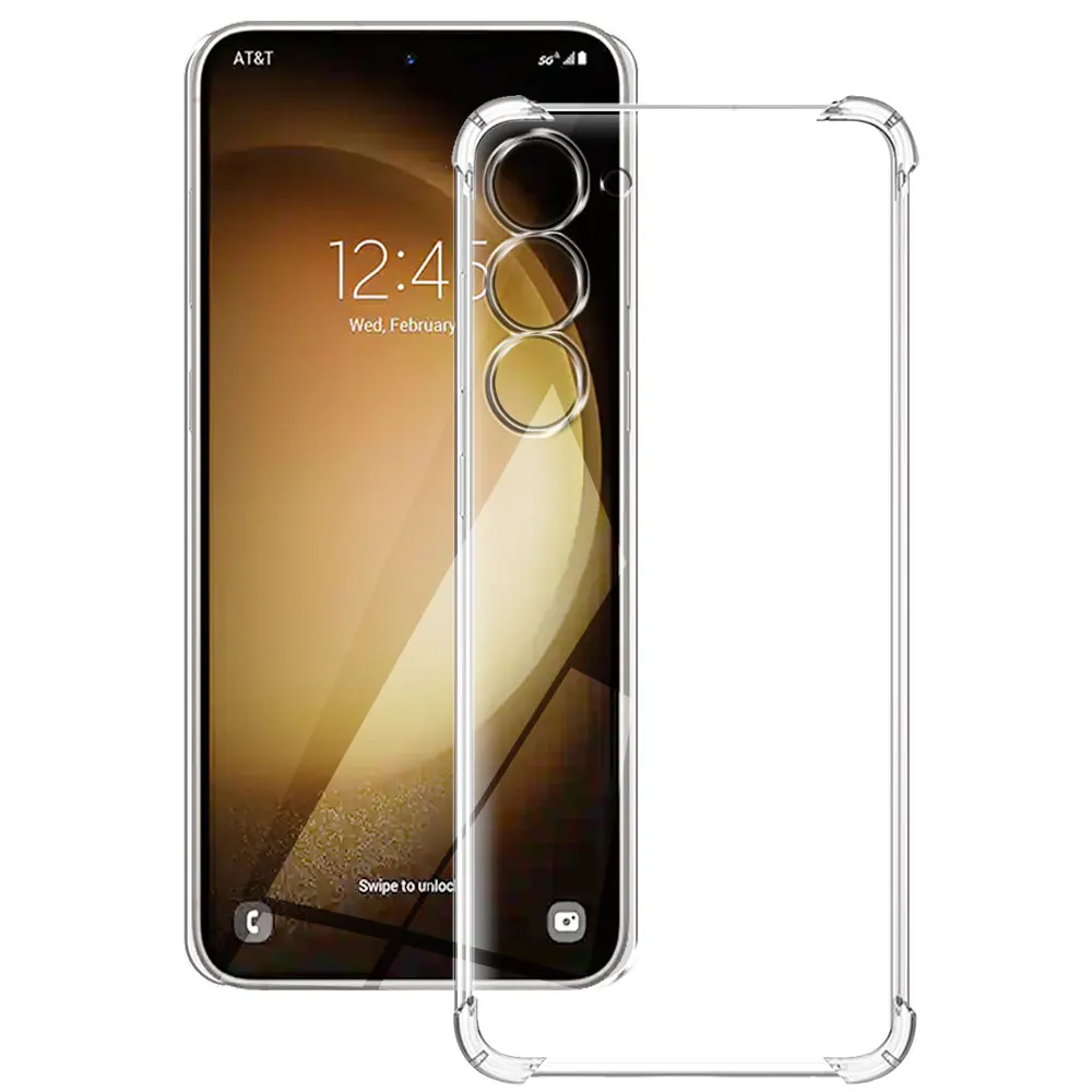 Per Samsung S23 Fe Case S21Fe Custodia Morbida In Silicone Trasparente Per Samsung Galaxy S23 S22 S21 Plus Coque O Samsung S23 S22 Ultra Fundas