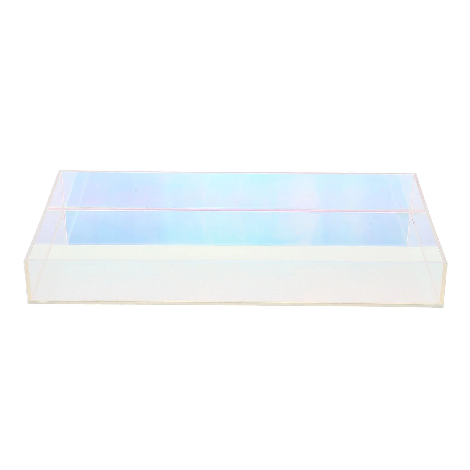 

Cosmetics Tray Colorful Surface Storage Tray Acrylic Organizing Tray for Home