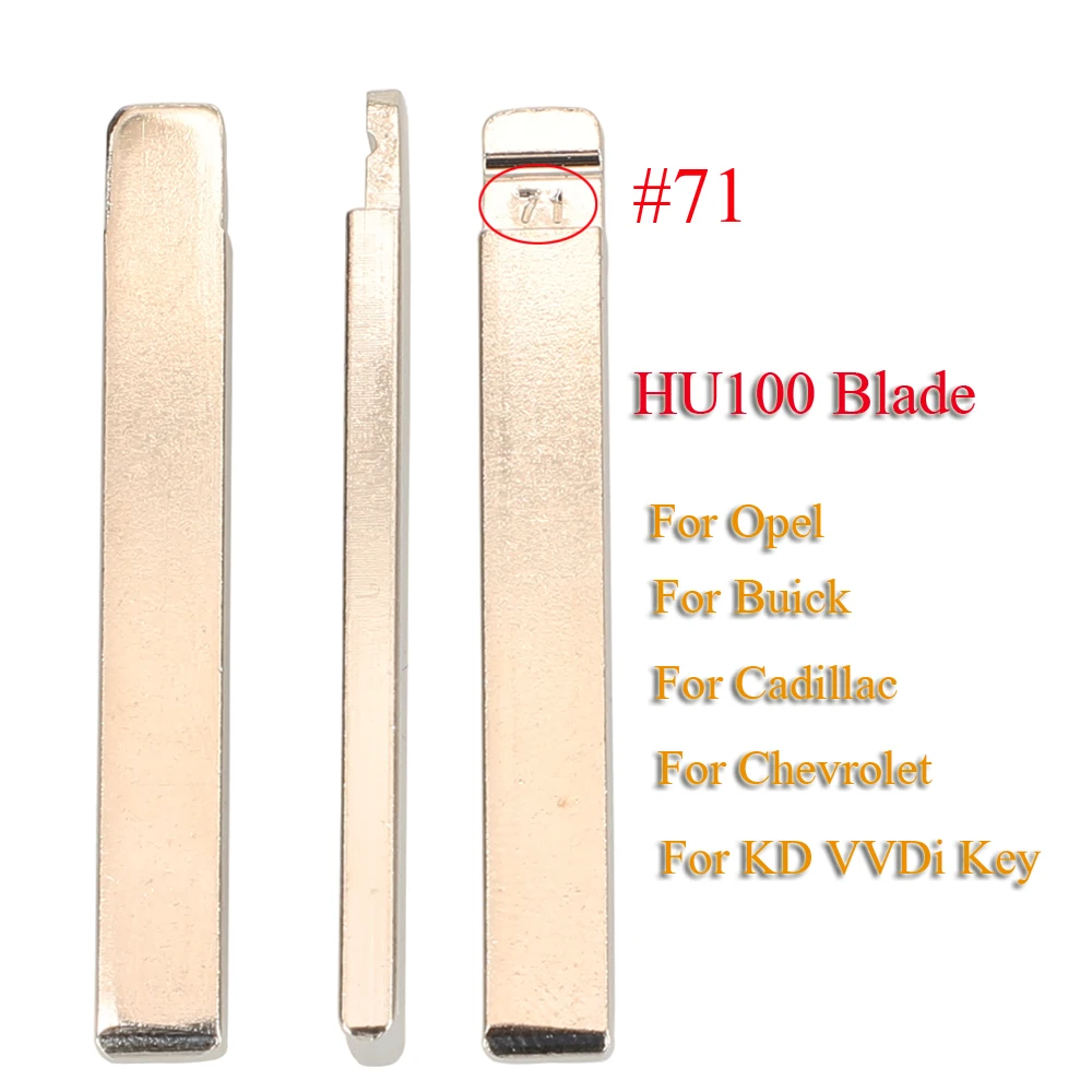 

jingyuqin 10pcs Remotes Flip Key Blade VVDI KD #71 HU100 For GMC Chevrolet Cruze Camaro Equinox Opel Buick For Universal