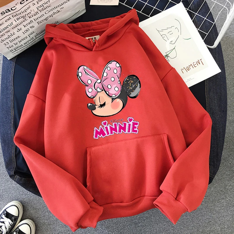 thumbnail image 1 of Sudadera con capucha de Mickey Mouse para niños y niñas, ropa de calle Harajuku, Minnie, Disney, dulce Y2k, 1 of 5