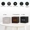 6XDD Cube Voice Control Alarm Clock Art Ornaments Decoration Supplies 5