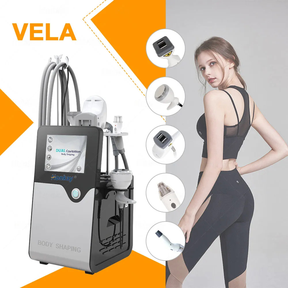 

Hot Sale Vela Body Shape Portable 40K Cavitation Vacuum Roller Massage Weight Loss Slimming Machine Face Lifting Beauty Device