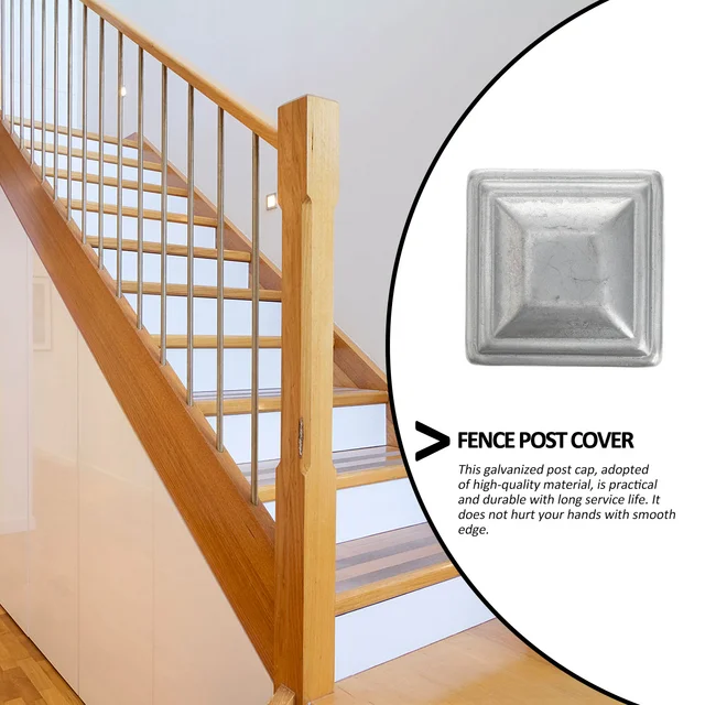 10 Dcs Napenergia -Világos Poszt Sapkák Lámpa Post Fém Kerítés Halmozók Fa Oszlop Topper Kerítések - Image 3