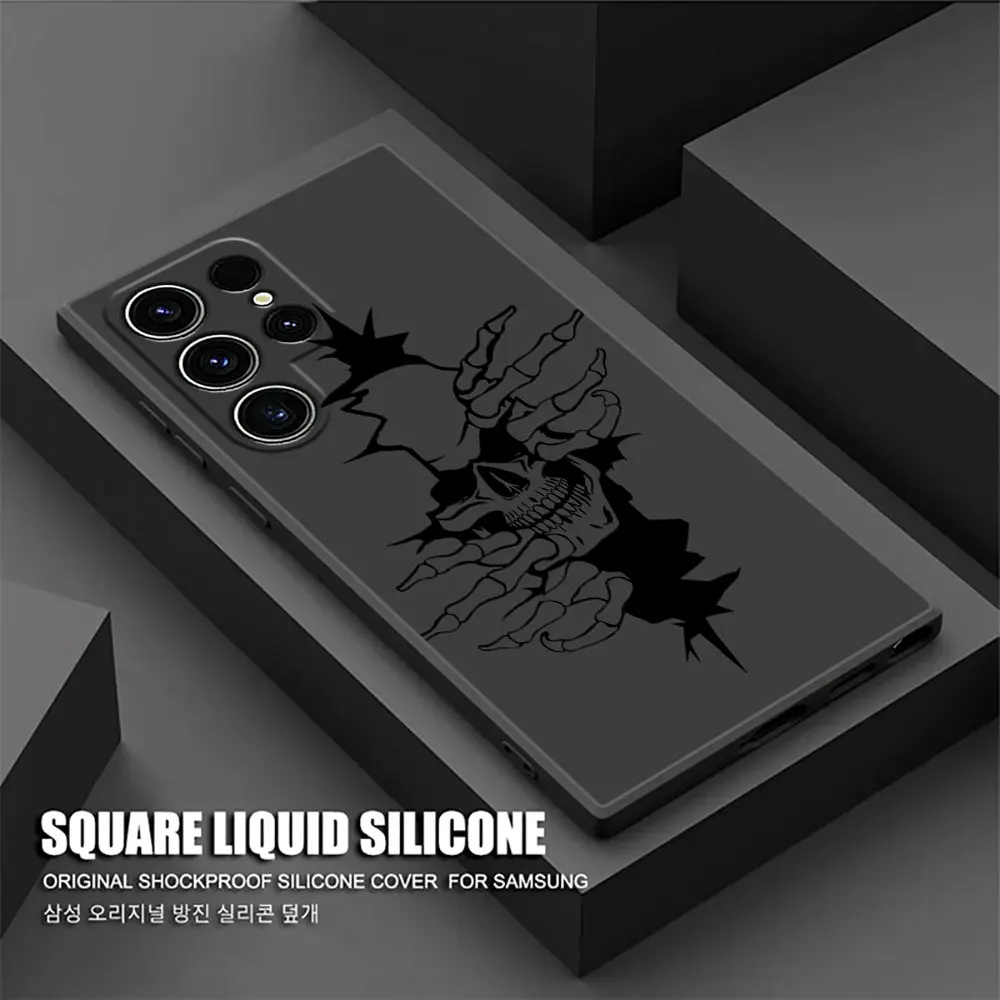 Spooky Skull Design Halloween Phone Case Cover
