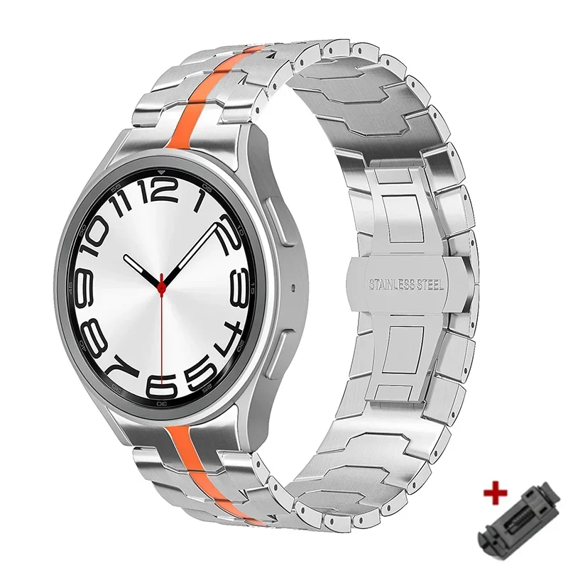 Titanium Color Stainless Steel No-Gaps Bracelet