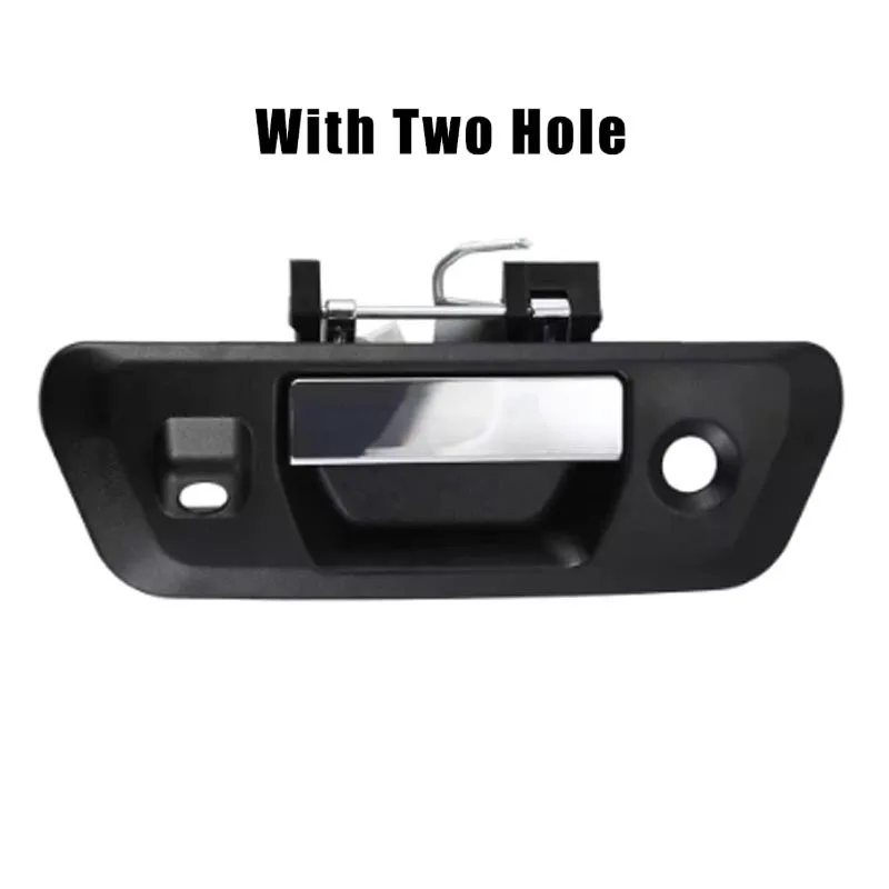 닛산 Navara NP300 2014 2015 2016 2017 2018+ 용 카메라/키 구멍이있는 검정색 자동차 후면 부트 테일 게이트 핸들 래치