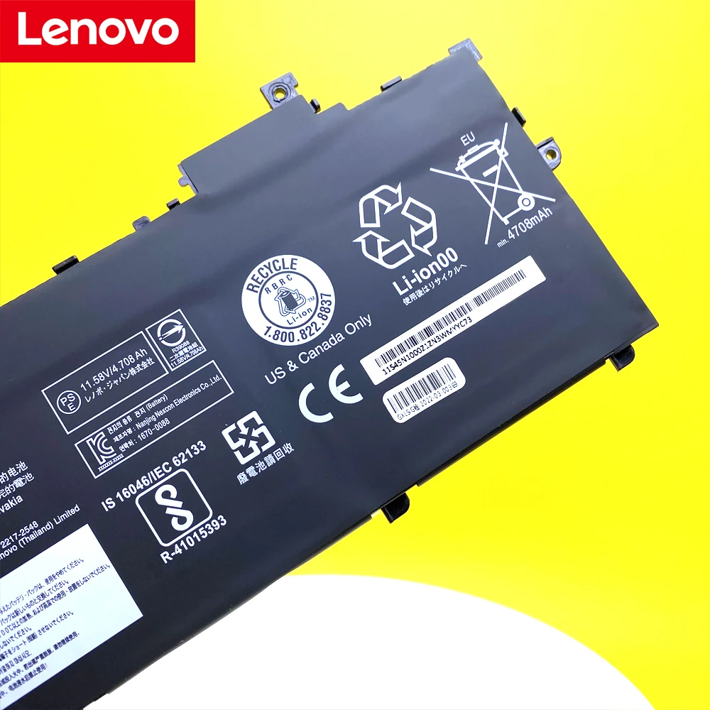 Bateria Original do Portátil para Lenovo Thinkpad Carbono x1 2023 Série 2023 01av429 Sb10k97586 01av431 01av494 Sb10k97587 Novo - Imagem 6