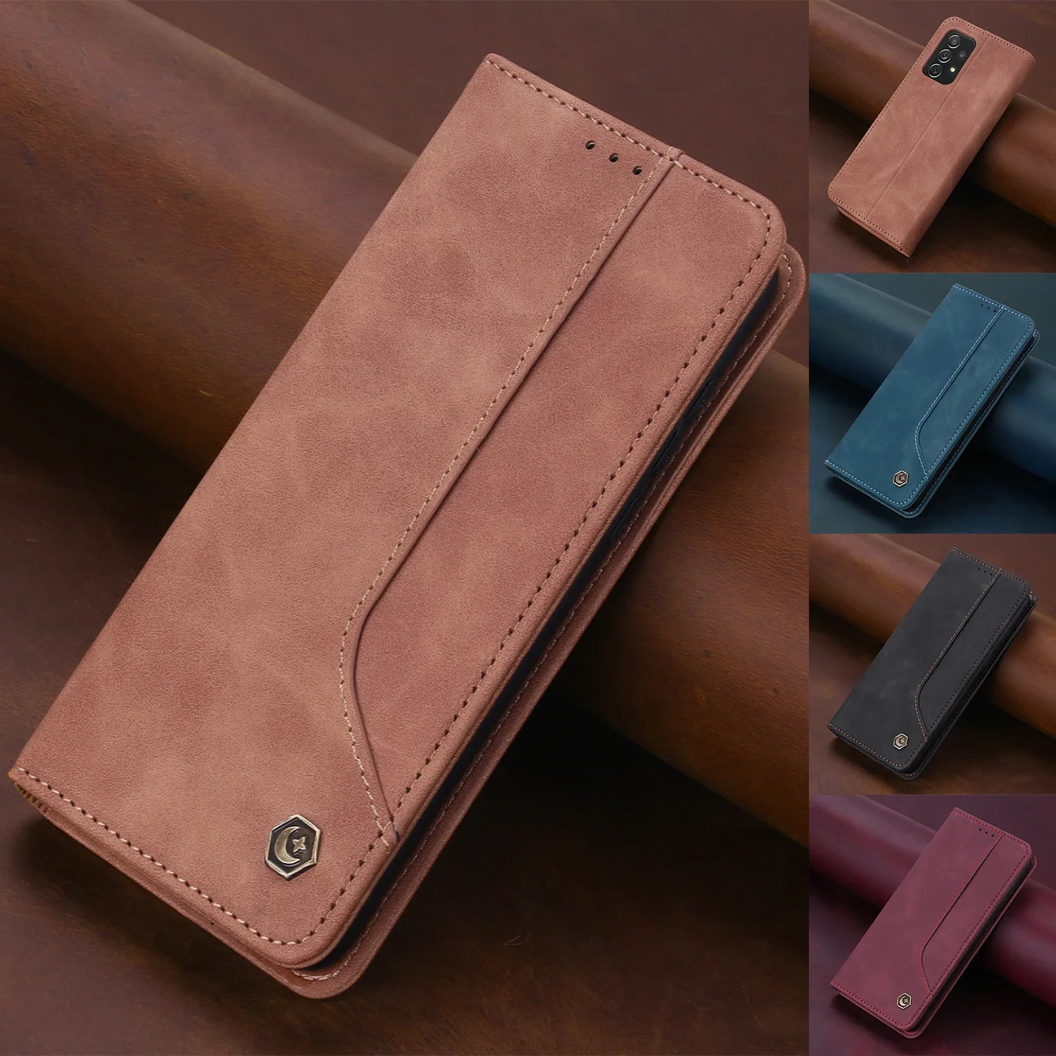 Premium Flip Leather Magnetic Phone Case with Wallet Card Holder