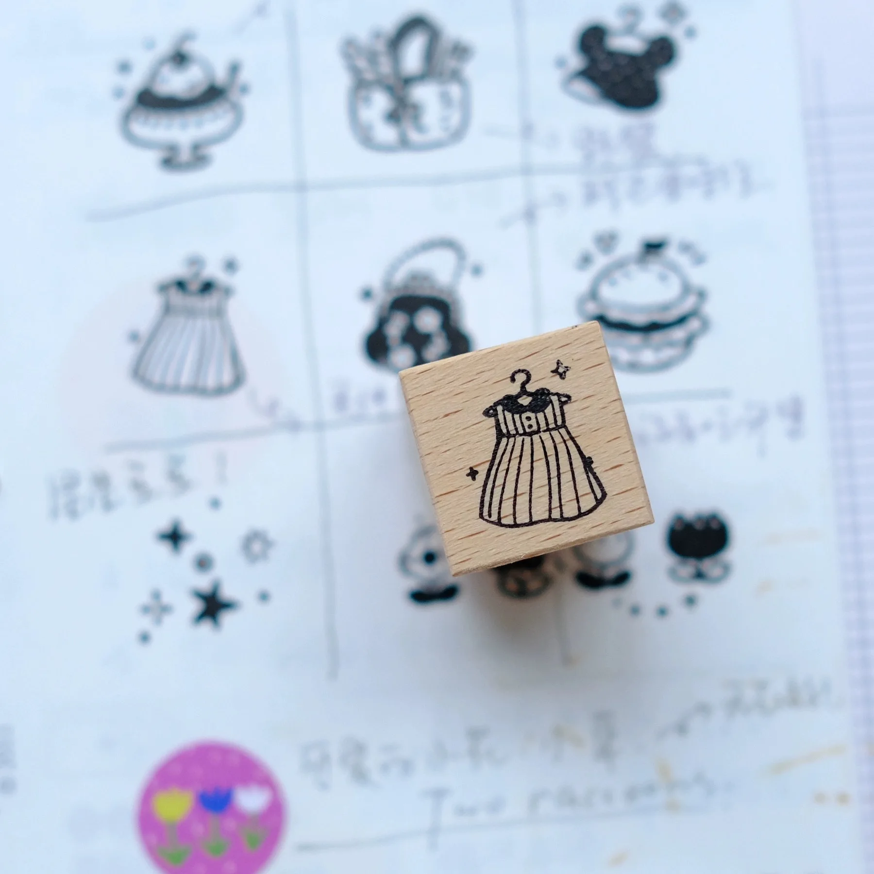 Vintage kleine Feiertage Holzstempel für DIY Scrapbooking Fotoalbum Kartenherstellung – Detail 8