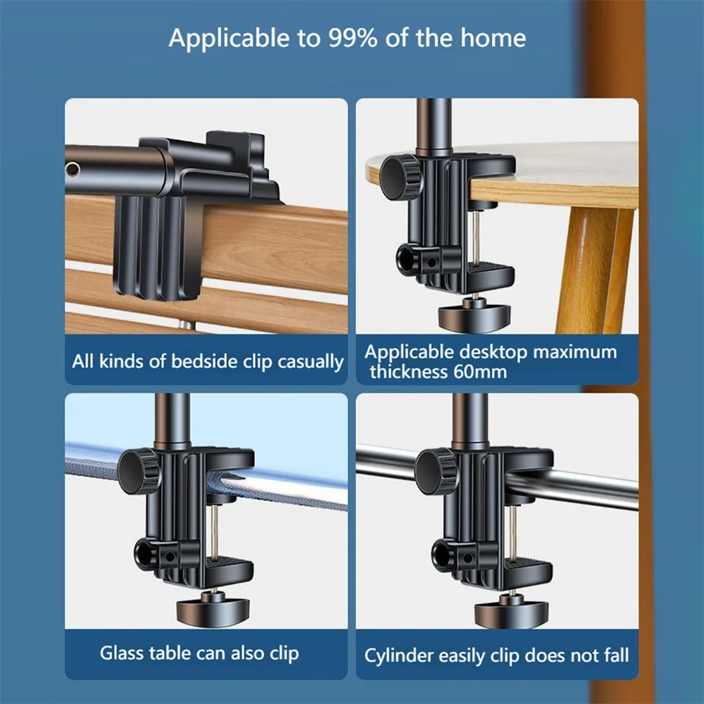 360 Adjustable Long Arm Tablet Holder Stand for 4 To 12.9inch Tablet Smartphone Bed Desktop Lazy Holder Bracket Support for IPad