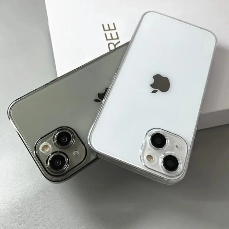 Ultra Thin PC Hard Crystal Clear Case For iPhone 15 14 Plus 13 12 11 Pro Max X XS XR Glossy Transparent Camera Protection Cover - Image 6