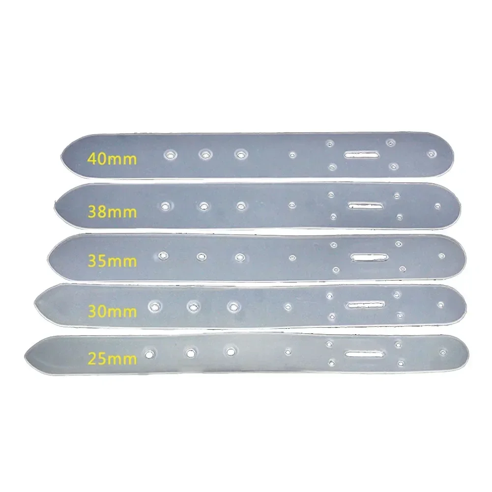 Leather Craft Tool 5Pcs Plastic Leather Belt Buckle Head End Orientate Punch Hole Templates