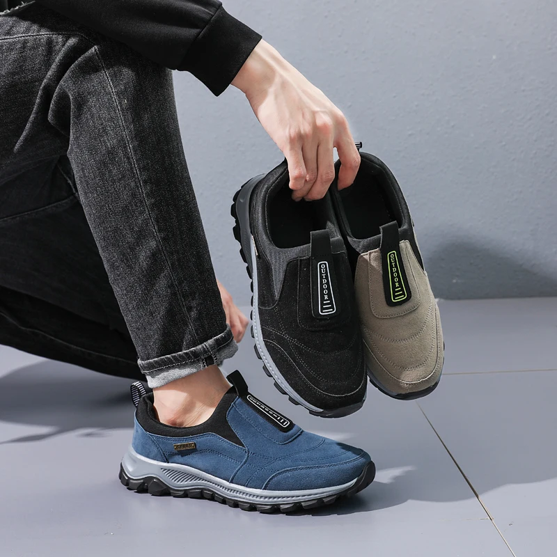 High Quality Indestructible Man Shoe Sneakers Breathable Running Shoes Lightweight Anti-slip Outdoor Men's Sneakers Male Shoes