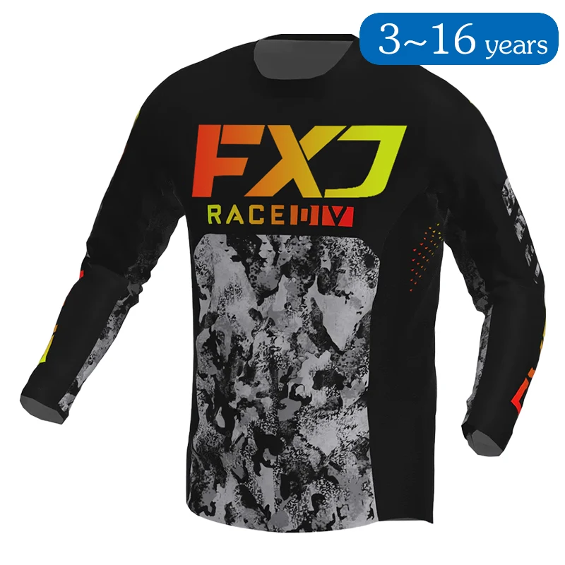 어린이용 오프로드 오토바이 저지, 모토크로스 셔츠, 3 4 5 6 7 8 9 10 11 12 13 14 15 16 세, mx bmx 엔듀로 키즈