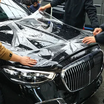 Pellicola Protettiva per Carrozzeria Auto 7.5mil TPH PPF, Pellicola Trasparente in Vinile Auto-Riparante Resistente ai Graffi, Invisibile