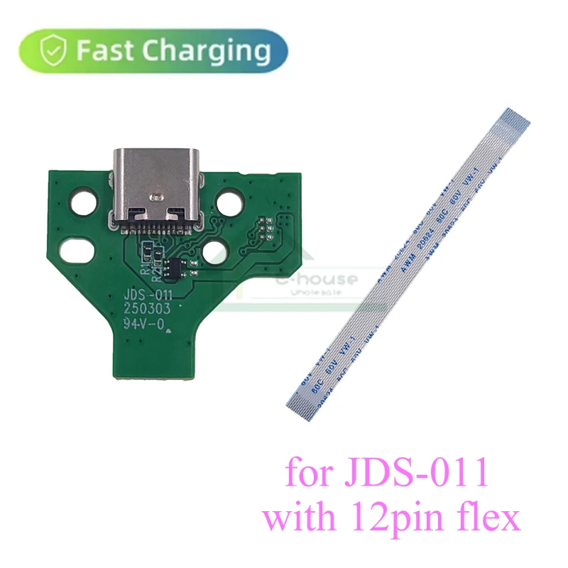 PLACA CONTROLADOR CONECTOR CARGA MANDO PS4 MICRO USB JDS-030 CABLE FLEX 12PIN - Foto 8