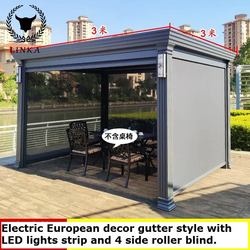 Solarium Modulare Prefabbricato Quattro Stagioni Sun House Vuoto Per Verande Con Profilo In Alluminio