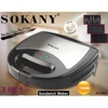 3-in-1 Sandwich Maker, Toaster & Electric Panini Press with Non-Stick Plate, LED Indicator, Cool Touch Handle 2