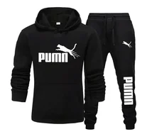 Ensemble de 2 vêtements de sport décontractés pour Jogging, Fitness, à la mode, sweat-shirt à capuche pour hommes et pantalons longs d'automne et d'hiver, nouvelle collection 1