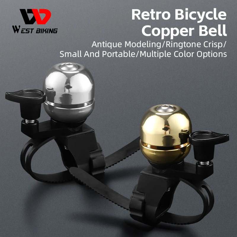 West Biking YP0706038 Mtb Road Bike Cycling Safety Bell Best Folding Umbrella Windproof - Retro Bicycle