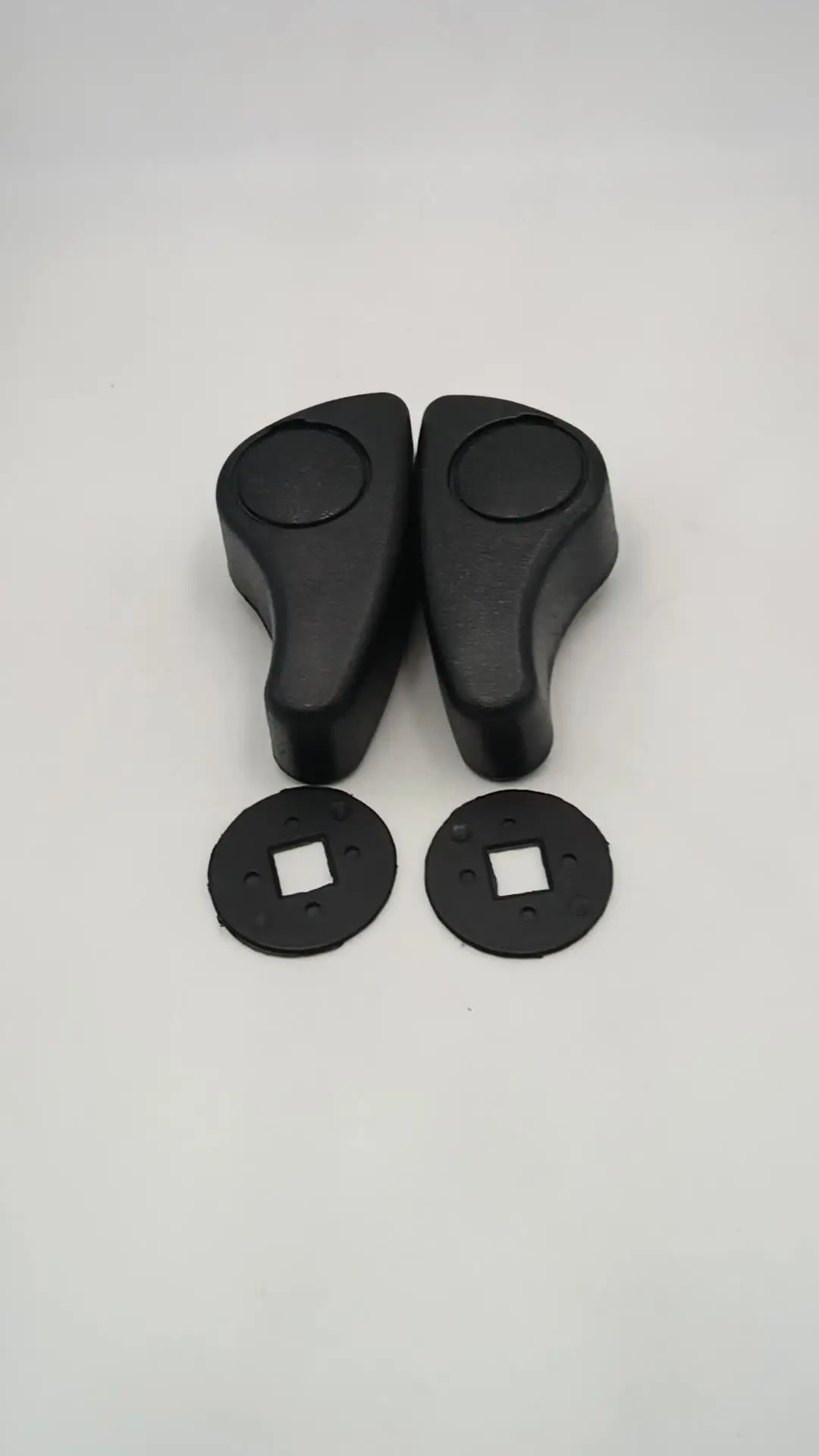 1/2 sets verstelbare stoelhendel compatibel met Renault Clio Mk2 Twingo trekstoelhandgreep geschikt aan beide zijden rechts links compatibel met Renault Clio 1998-2008 (Color : 2pc Black