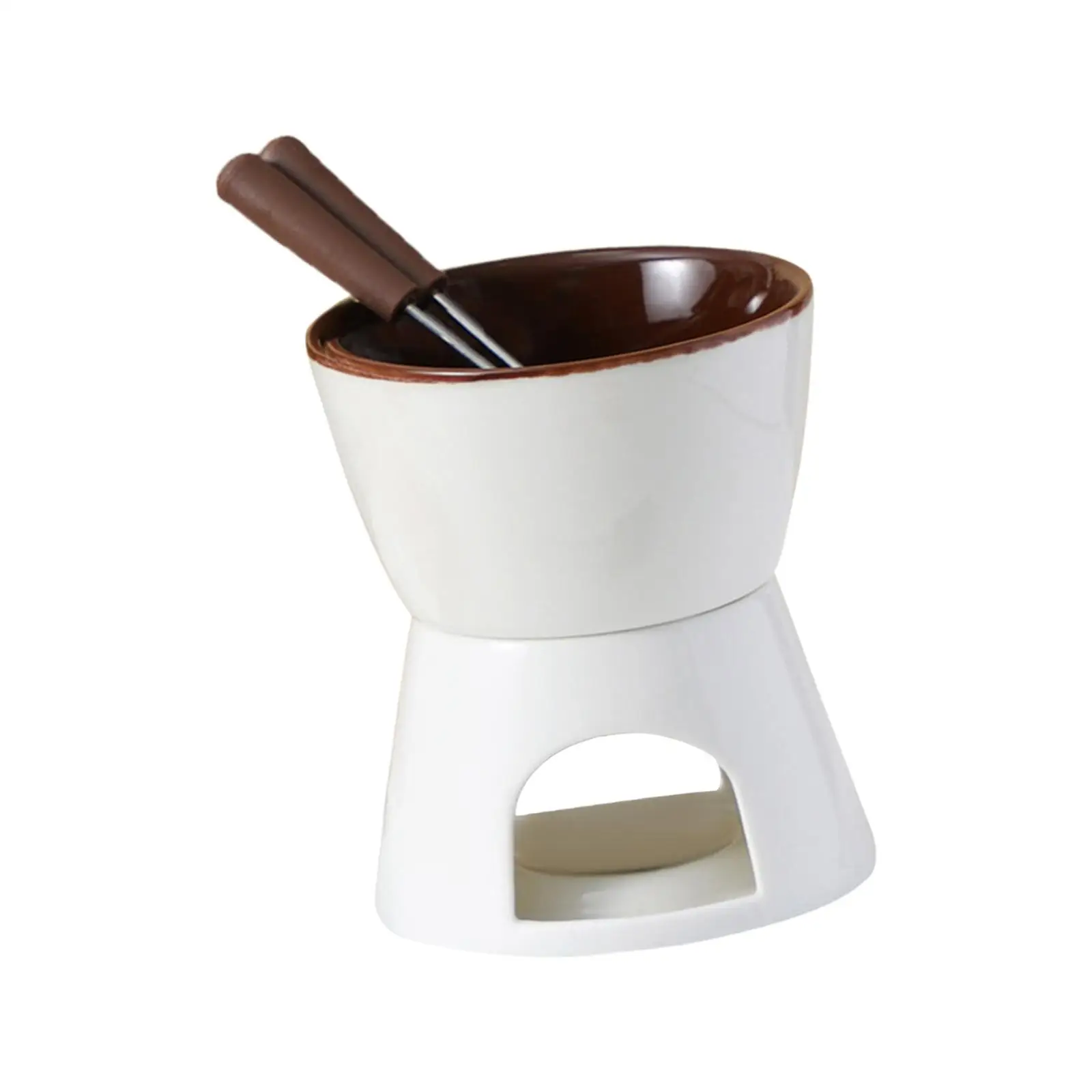 Chocolate Fondue Pot Tapas Cookware Chocolate Melter Pot Dinner Birthday Wedding chocolate warmer fondue set