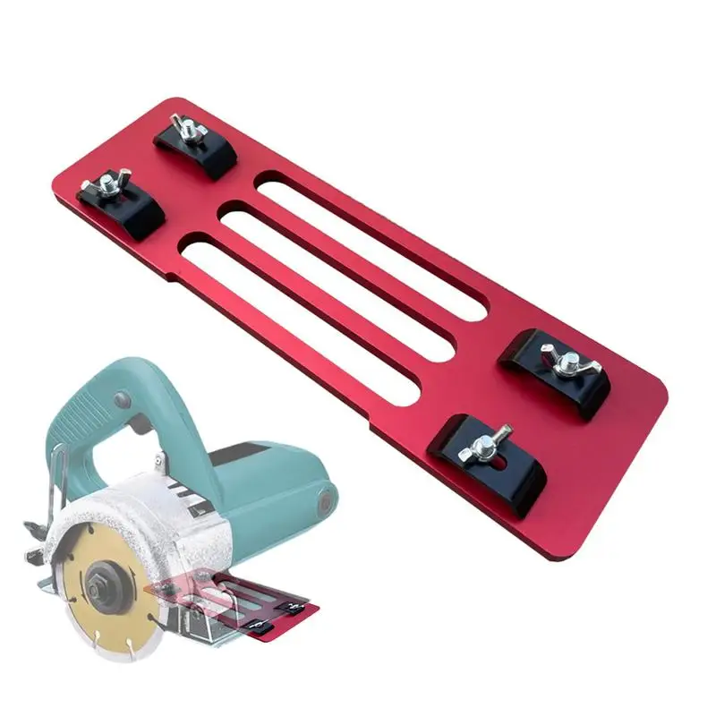 

Circular Saw Guide Rail Bottom Plate Adjustable Circular Saw Guide Rail Tool Aluminum Alloy Guide Plate Saw Base Punch-Free Wood