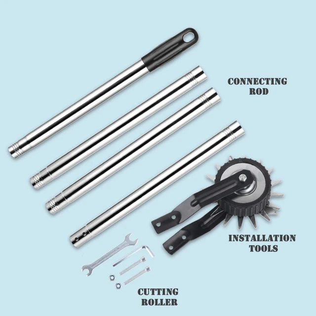 Cortabordes De Césped Manual Con Mango Ajustable - 3 Alturas (100/135/170 Cm), Cuchilla Dentada, Sin Cable
