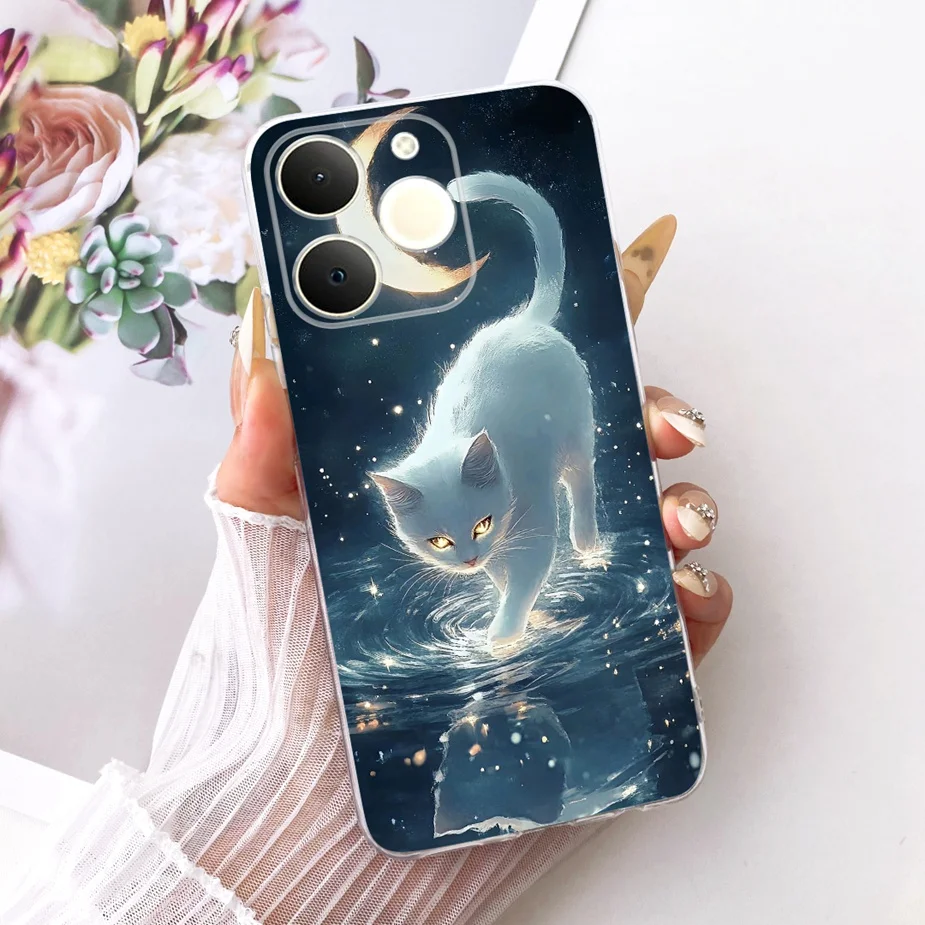 Cute Cat Painted Soft Slim Phone Case - Enhanced Protection with Stylish Design