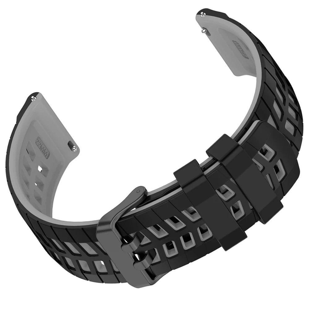 Stylish 22mm Sport Silicone Watch Band - Premium Comfort and Durability
